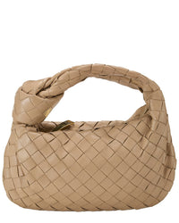 Bottega Veneta Bottega Veneta Beige Intrecciato Leather Jodie Mini (Authentic Pre-Loved)