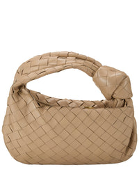 Bottega Veneta Bottega Veneta Beige Intrecciato Leather Jodie Mini (Authentic Pre-Loved)