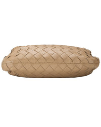 Bottega Veneta Bottega Veneta Beige Intrecciato Leather Jodie Mini (Authentic Pre-Loved)