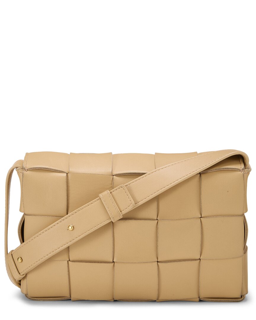 Bottega Veneta Bottega Veneta Beige Maxi Intrecciato Leather Cassette (Authentic Pre-Loved)
