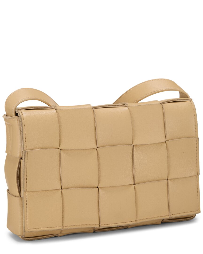 Bottega Veneta Bottega Veneta Beige Maxi Intrecciato Leather Cassette (Authentic Pre-Loved)