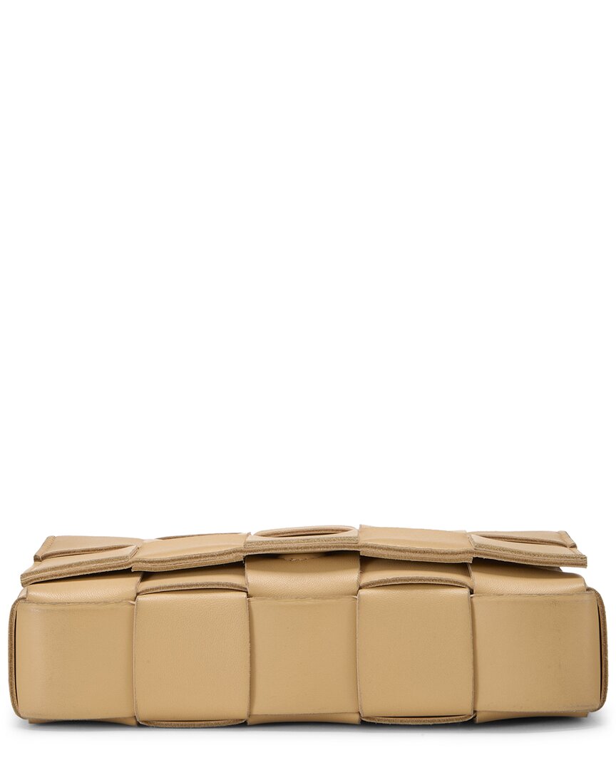 Bottega Veneta Bottega Veneta Beige Maxi Intrecciato Leather Cassette (Authentic Pre-Loved)