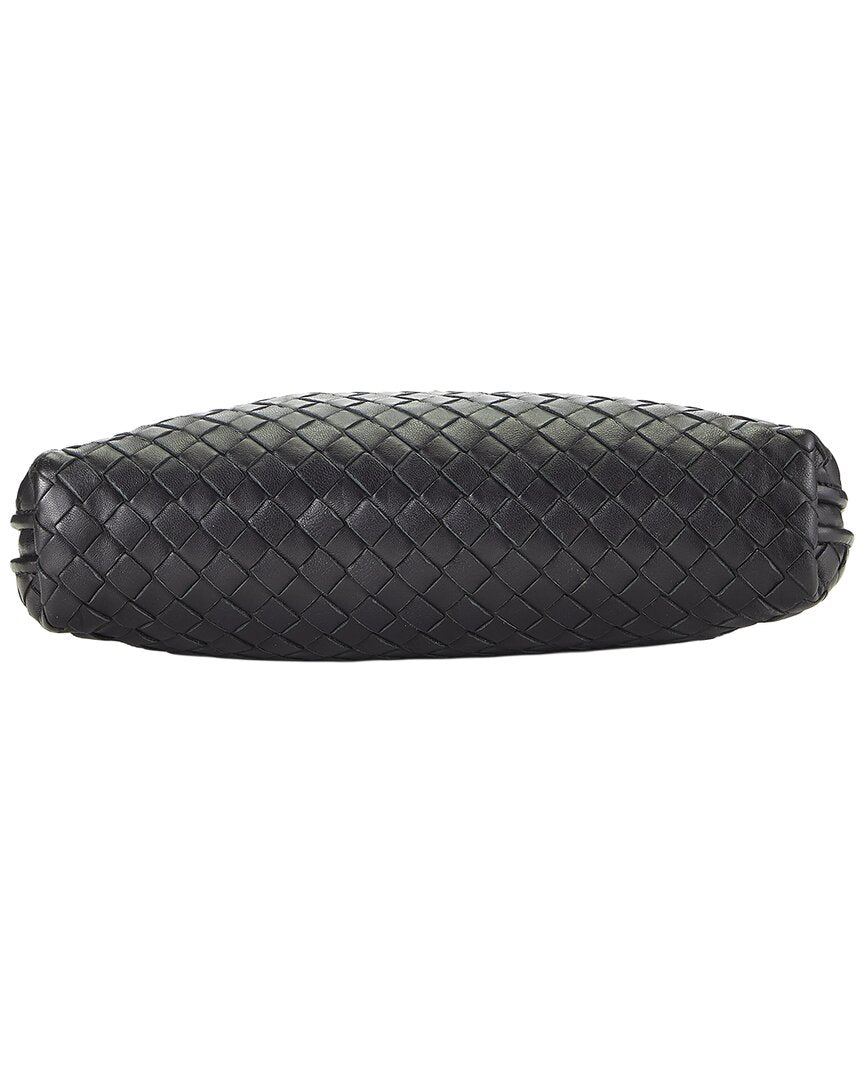 Bottega Veneta Bottega Veneta Black Intrecciato Leather Nodini Crossbody (Authentic Pre-