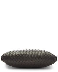 Bottega Veneta Bottega Veneta Brown Intrecciato Leather Flat Messenger Bag (Authentic Pre-