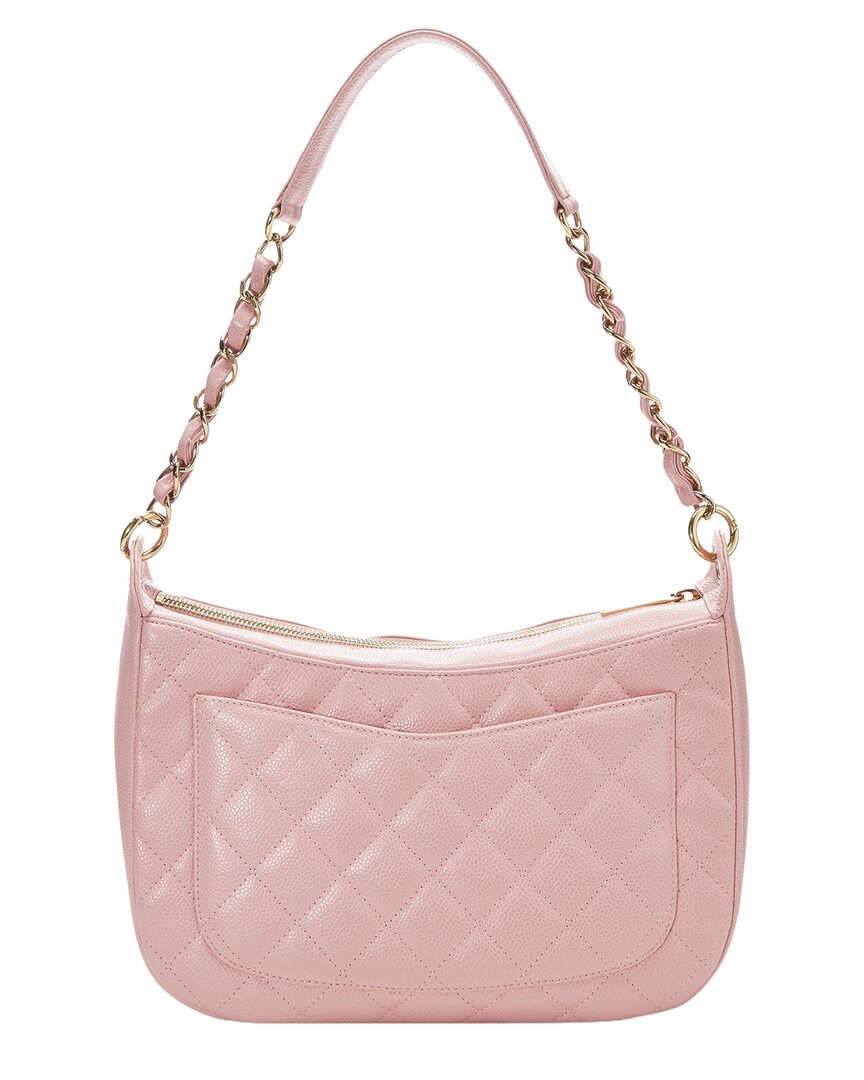 Chanel Chanel Pink Caviar Leather Timeless Cc Shoulder Small (Authentic Pre-Loved)