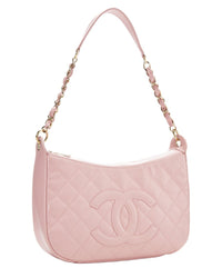 Chanel Chanel Pink Caviar Leather Timeless Cc Shoulder Small (Authentic Pre-Loved)