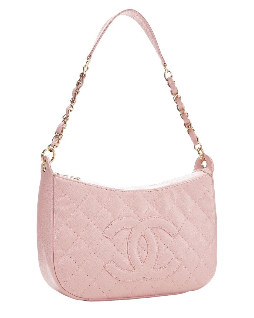 Chanel Chanel Pink Caviar Leather Timeless Cc Shoulder Small (Authentic Pre-Loved)