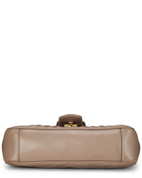 Gucci Gucci Beige Leather Gg Marmont Matelasse Shoulder Small (Authentic Pre-Loved)
