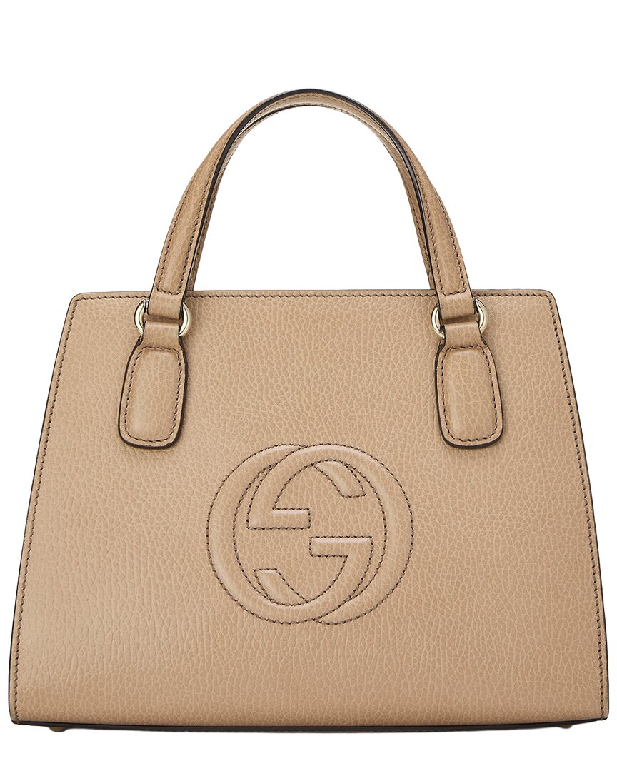 Gucci Gucci Beige Leather Soho Handbag (Authentic Pre-Loved)