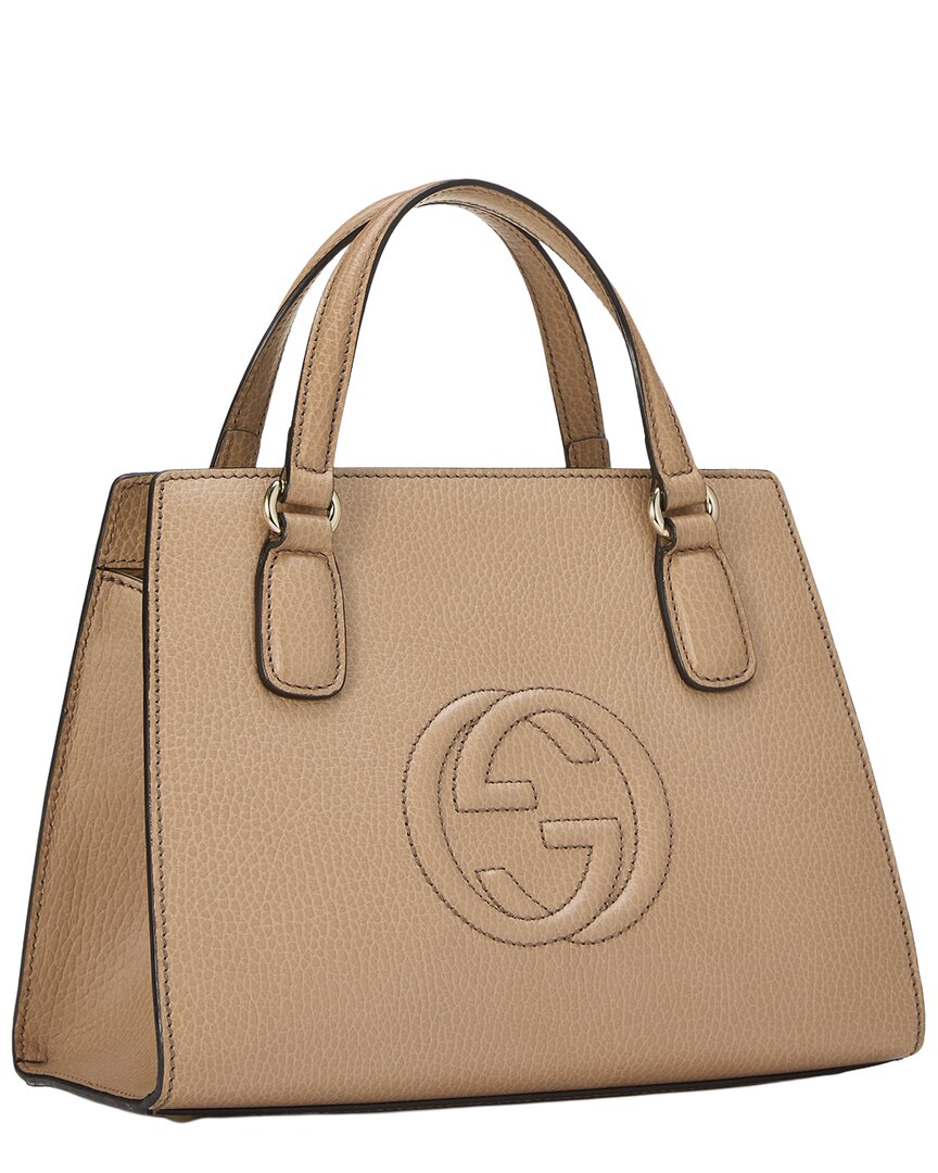 Gucci Gucci Beige Leather Soho Handbag (Authentic Pre-Loved)