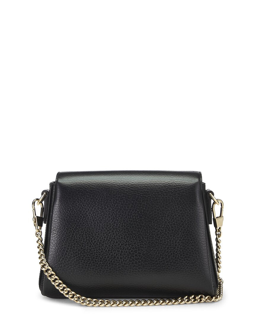 Gucci Gucci Black Leather Interlocking Shoulder Bag Small (Authentic Pre-Loved)