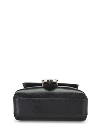 Gucci Gucci Black Leather Interlocking Shoulder Bag Small (Authentic Pre-Loved)