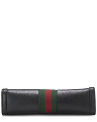 Gucci Gucci Black Suede & Leather Ophidia Shoulder Bag Small (Authentic Pre-Loved)