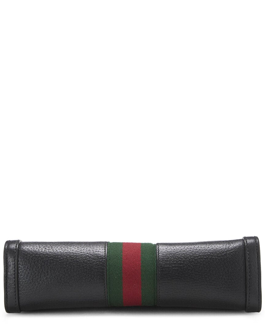 Gucci Gucci Black Suede & Leather Ophidia Shoulder Bag Small (Authentic Pre-Loved)