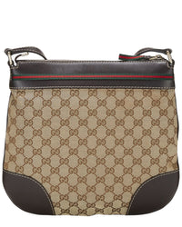 Gucci Gucci Brown Canvas & Leather Web Mayfair Messenger (Authentic Pre-Loved)
