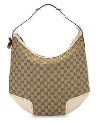 Gucci Gucci Cream Canvas & Leather Princy Hobo Large (Authentic Pre-Loved)