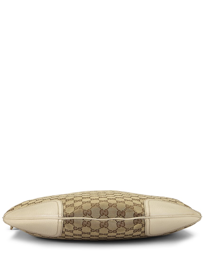 Gucci Gucci Cream Canvas & Leather Princy Hobo Large (Authentic Pre-Loved)