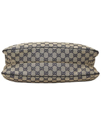 Gucci Gucci Navy Canvas & Leather Pop Shoulder (Authentic Pre-Loved)
