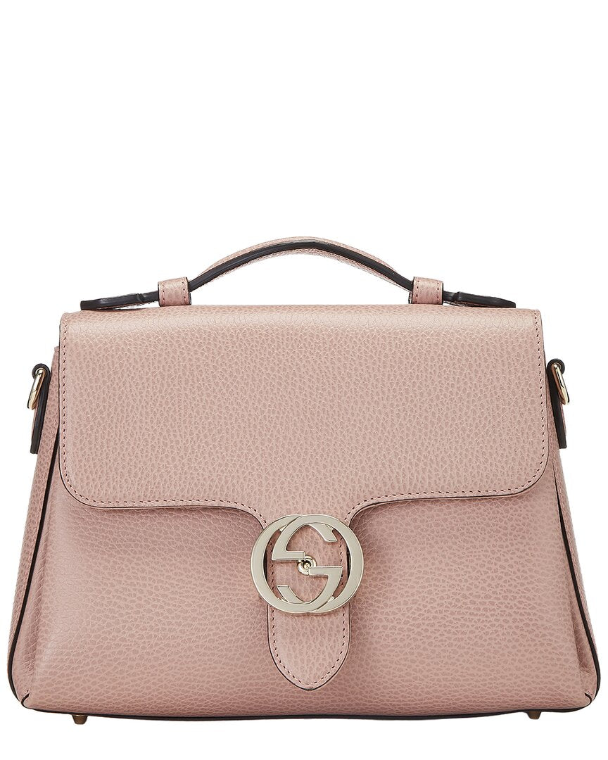 Gucci Gucci Pink Leather Interlocking Top Handle (Authentic Pre-Loved)