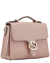 Gucci Gucci Pink Leather Interlocking Top Handle (Authentic Pre-Loved)