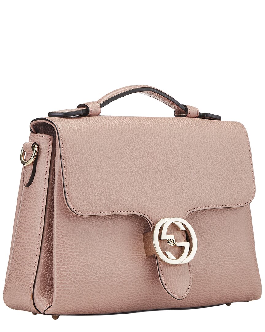 Gucci Gucci Pink Leather Interlocking Top Handle (Authentic Pre-Loved)