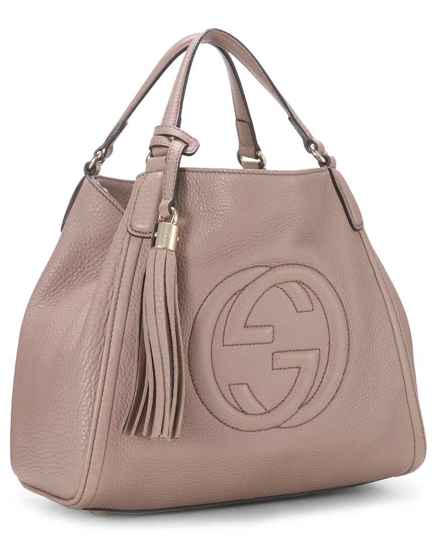 Gucci Gucci Pink Leather Soho Convertible Shoulder Bag Small (Authentic Pre-Loved)