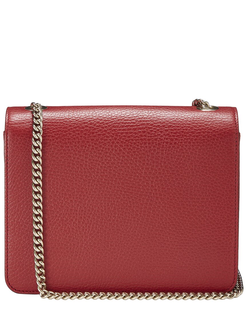 Gucci Gucci Red Leather Interlocking Crossbody Small (Authentic Pre-Loved)