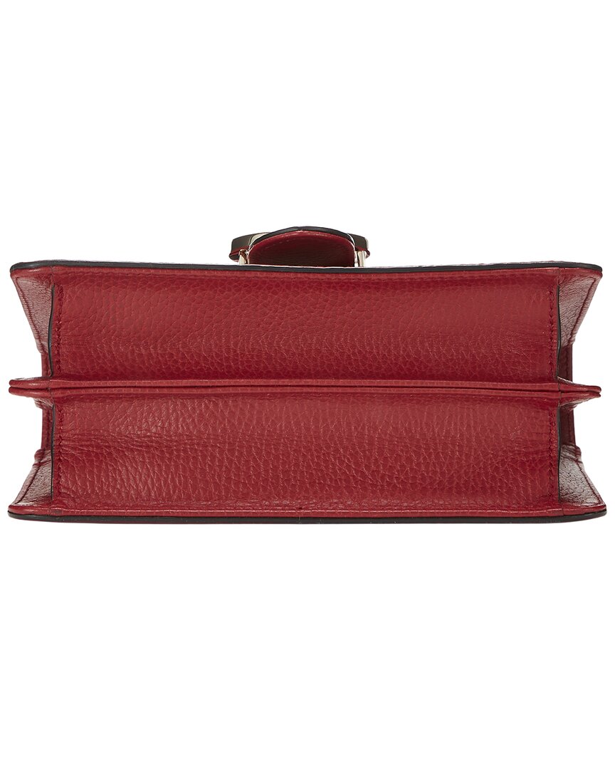 Gucci Gucci Red Leather Interlocking Crossbody Small (Authentic Pre-Loved)