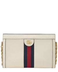 Gucci Gucci White Leather Ophidia Shoulder Small (Authentic Pre-Loved)