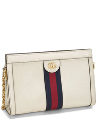 Gucci Gucci White Leather Ophidia Shoulder Small (Authentic Pre-Loved)