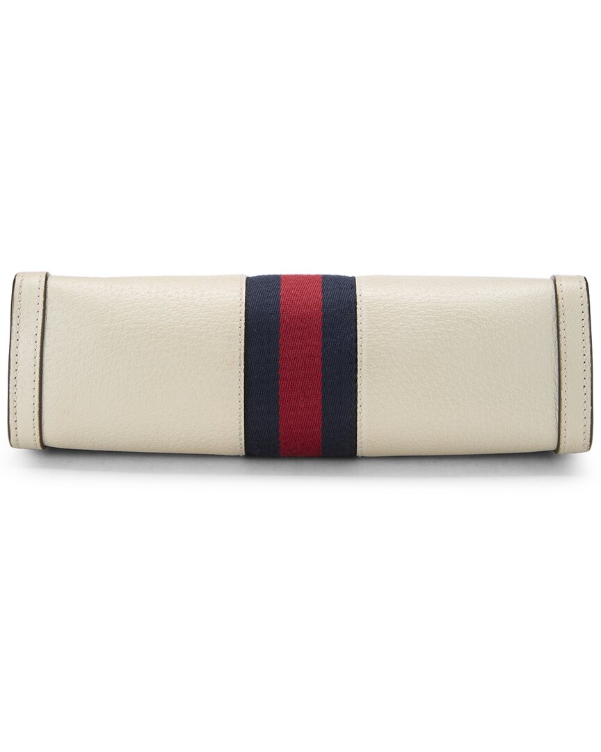 Gucci Gucci White Leather Ophidia Shoulder Small (Authentic Pre-Loved)