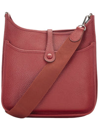 Hermès Hermès Red Clemence Leather Togo Evelyneiii Pm (Authentic Pre-Loved)