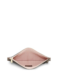 Louis Vuitton Louis Vuitton Pink Damier Ebene Coated Canvas Neverfull Pouch Mm (Authentic