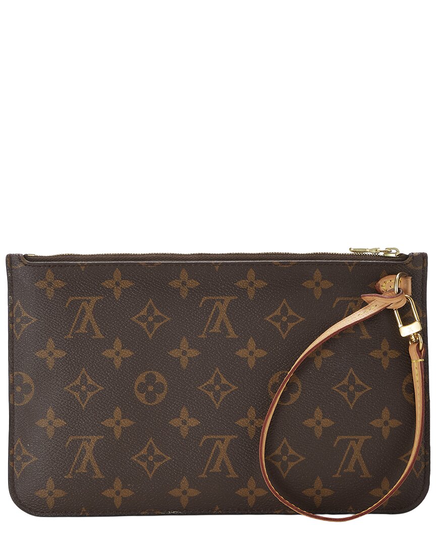 Louis Vuitton Louis Vuitton Brown Monogram Coated Canvas Neverfull Pouch Nm Mm (Authentic