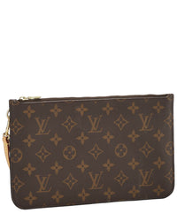 Louis Vuitton Louis Vuitton Brown Monogram Coated Canvas Neverfull Pouch Nm Mm (Authentic