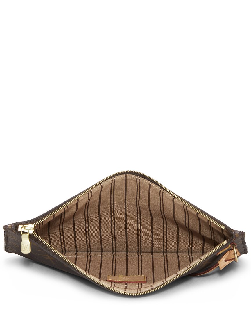 Louis Vuitton Louis Vuitton Brown Monogram Coated Canvas Neverfull Pouch Nm Mm (Authentic