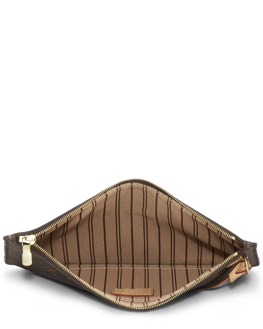 Louis Vuitton Louis Vuitton Brown Monogram Coated Canvas Neverfull Pouch Nm Mm (Authentic