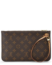 Louis Vuitton Louis Vuitton Brown Monogram Coated Canvas Neverfull Pouch Nm Mm (Authentic