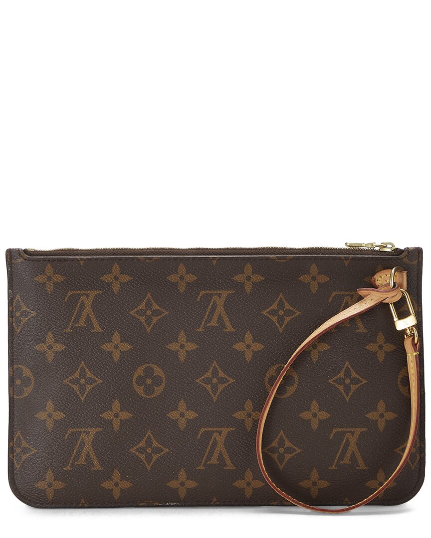 Louis Vuitton Louis Vuitton Brown Monogram Coated Canvas Neverfull Pouch Nm Mm (Authentic