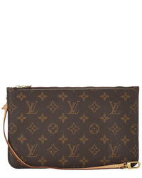 Louis Vuitton Louis Vuitton Brown Monogram Coated Canvas Neverfull Pouch Nm Mm (Authentic