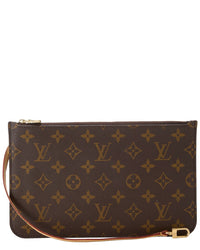 Louis Vuitton Louis Vuitton Brown Monogram Coated Canvas Neverfull Pouch Mm (Authentic Pre-