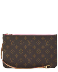 Louis Vuitton Louis Vuitton Pink Monogram Coated Canvas Neverfull Pouch Mm (Authentic Pre-