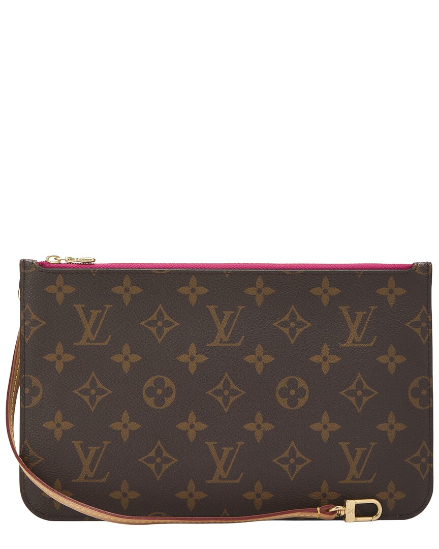 Louis Vuitton Louis Vuitton Pink Monogram Coated Canvas Neverfull Pouch Mm (Authentic Pre-