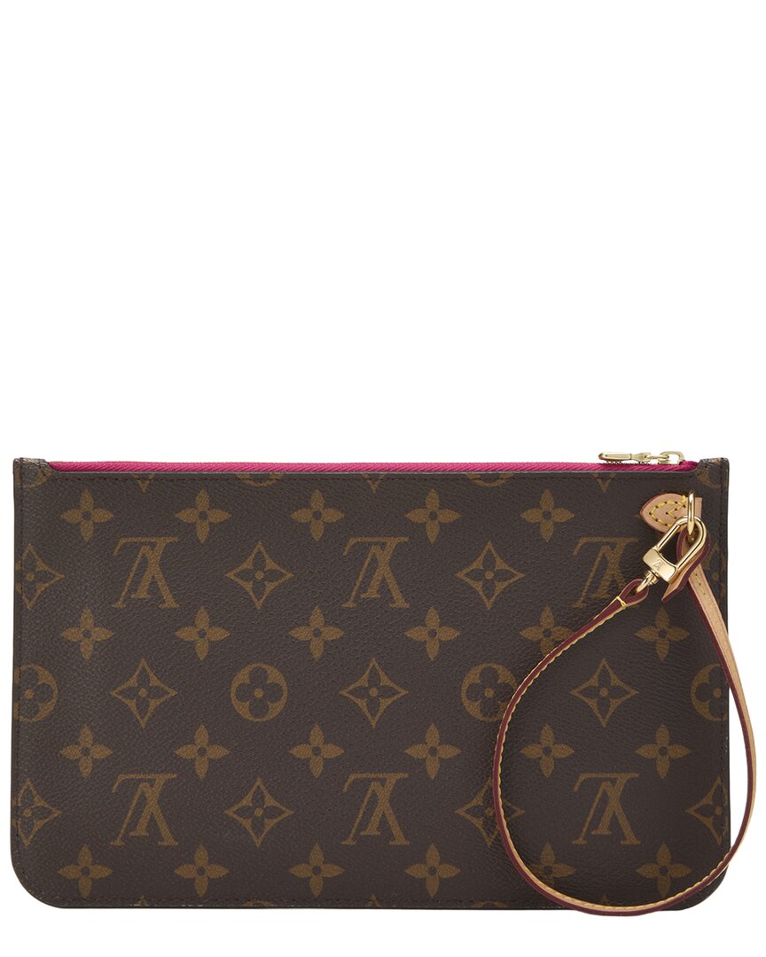 Louis Vuitton Louis Vuitton Pink Monogram Coated Canvas Neverfull Pouch Mm (Authentic Pre-