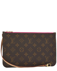 Louis Vuitton Louis Vuitton Pink Monogram Coated Canvas Neverfull Pouch Mm (Authentic Pre-