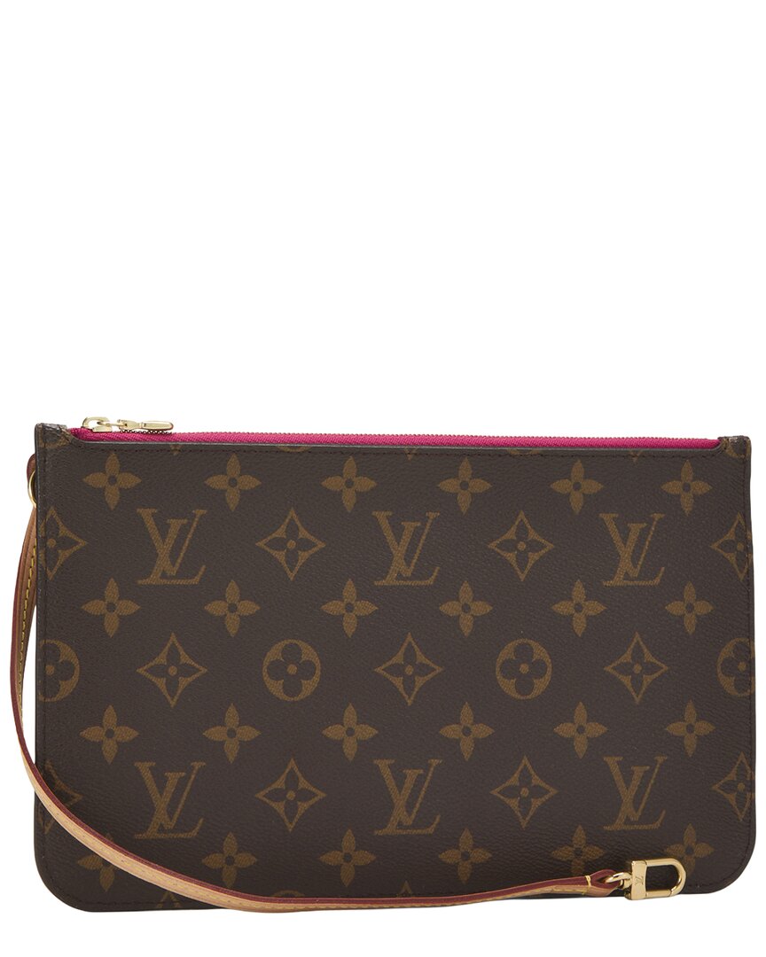 Louis Vuitton Louis Vuitton Pink Monogram Coated Canvas Neverfull Pouch Mm (Authentic Pre-