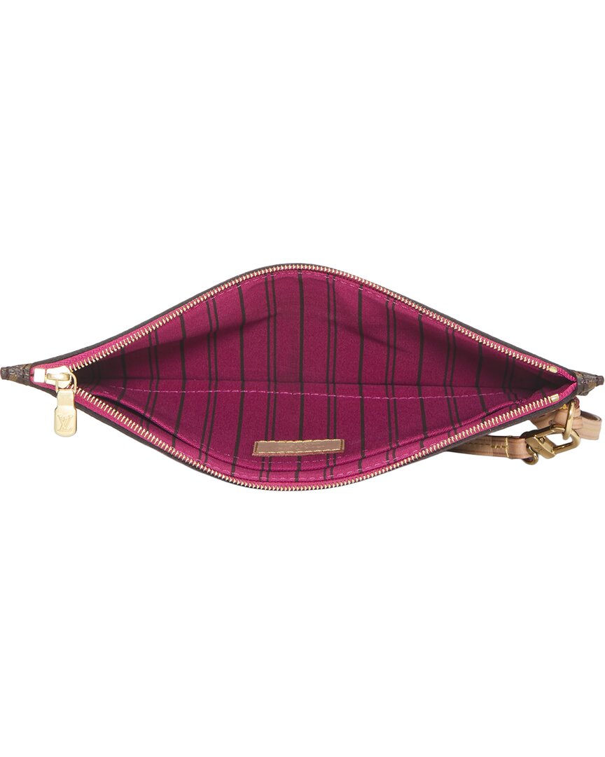Louis Vuitton Louis Vuitton Pink Monogram Coated Canvas Neverfull Pouch Mm (Authentic Pre-