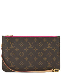 Louis Vuitton Louis Vuitton Pink Monogram Coated Canvas Neverfull Pouch Mm (Authentic Pre-