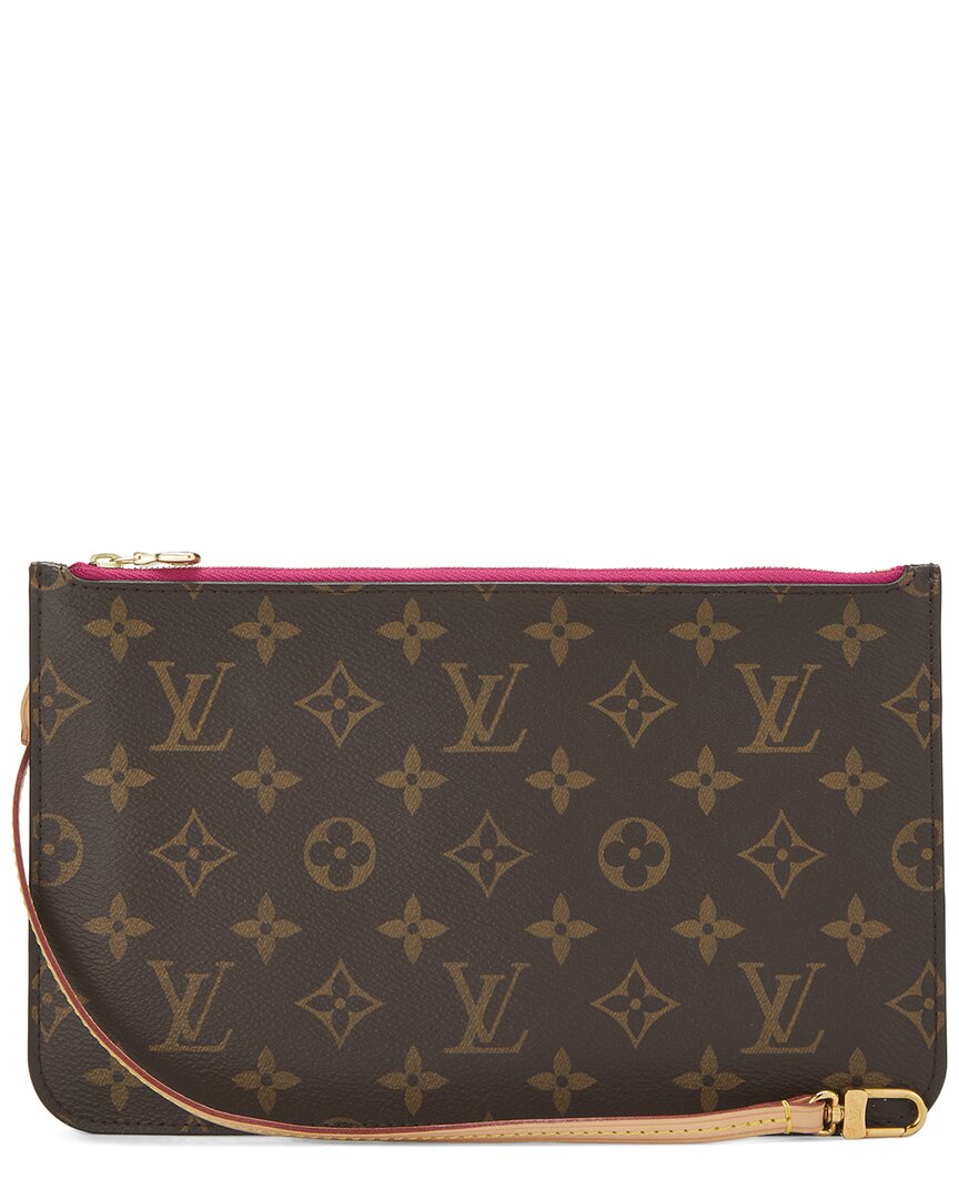 Louis Vuitton Louis Vuitton Pink Monogram Coated Canvas Neverfull Pouch Mm (Authentic Pre-