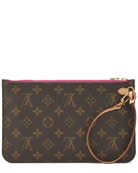 Louis Vuitton Louis Vuitton Pink Monogram Coated Canvas Neverfull Pouch Mm (Authentic Pre-